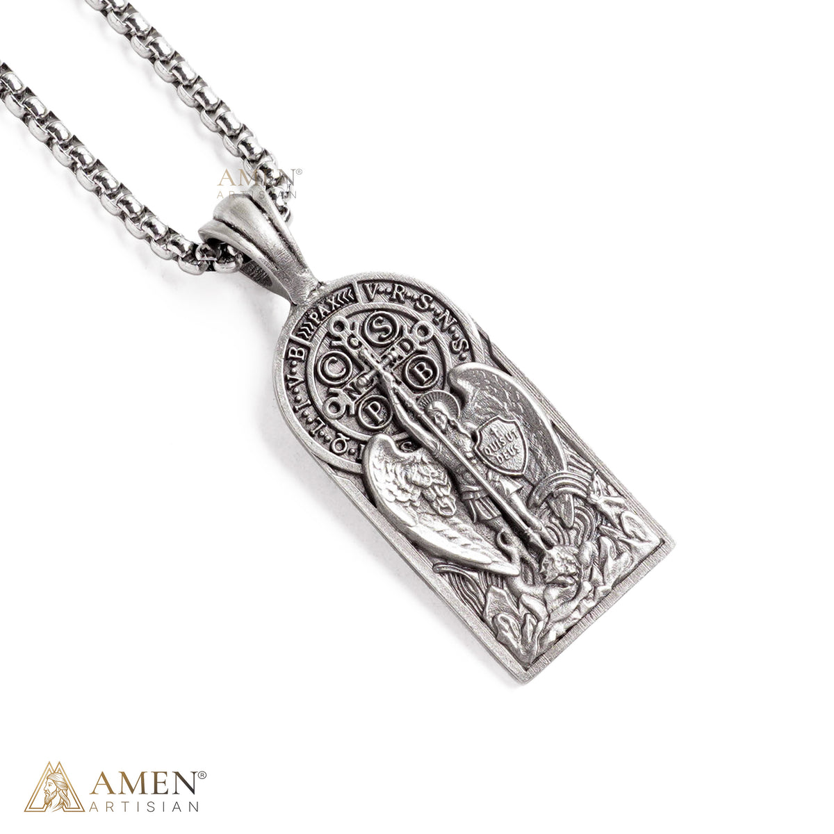 【LIMITED-TIME 50% OFF】St. Michael & St. Benedict Medal Necklace