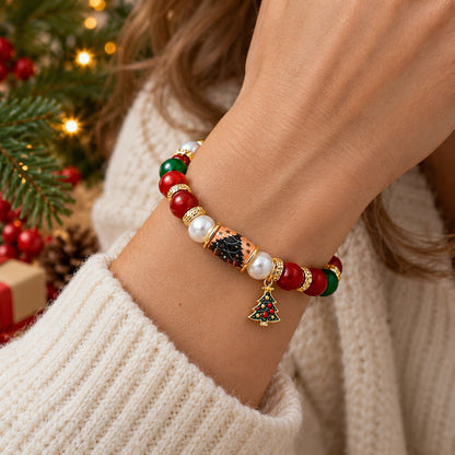 Christmas Tree Charm Bracelet