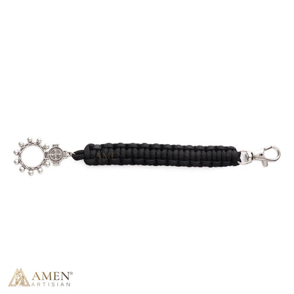 St. Benedict Paracord Rosary Keychain | Amen Artisian