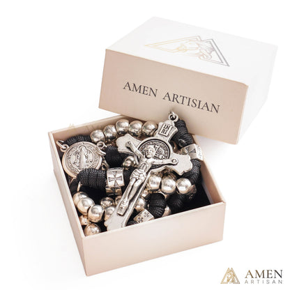 【Limited-Time 50% Off】Heavy Brass Saint Benedict Rosary – Built for Strength & Weight (~5oz)