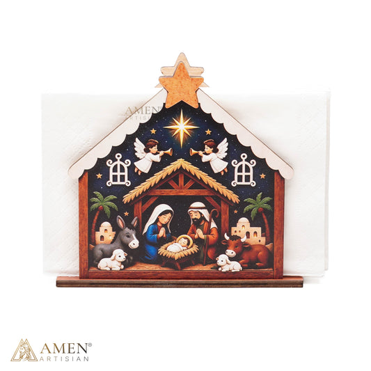 Christmas Nativity Napkin Holder