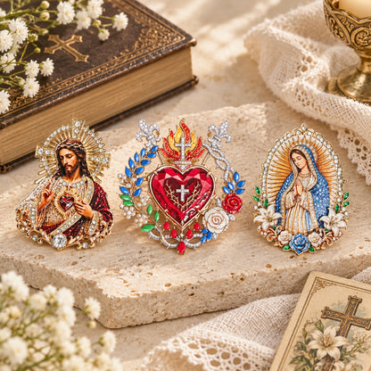 Sacred Heart of Jesus Brooch
