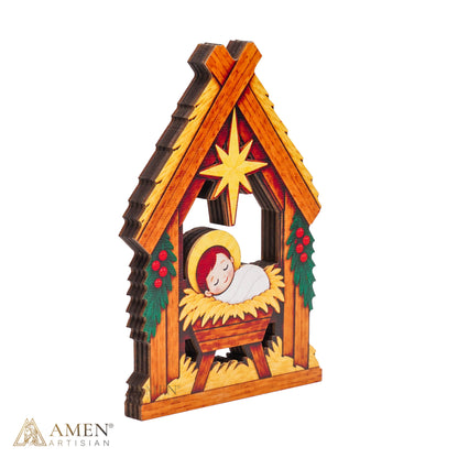 Christmas Nativity Manger Display