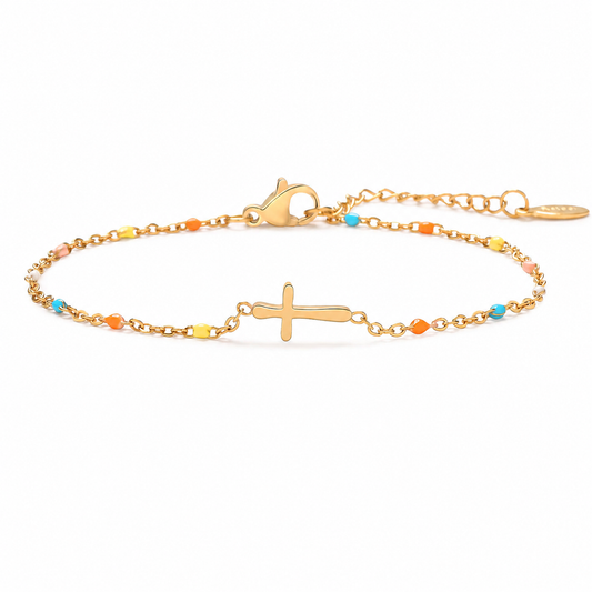 【DEAL TODAY】Colors of Faith Cross Bracelet