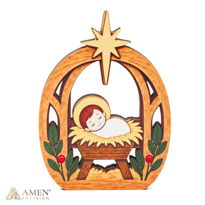 Christmas Nativity Manger Display