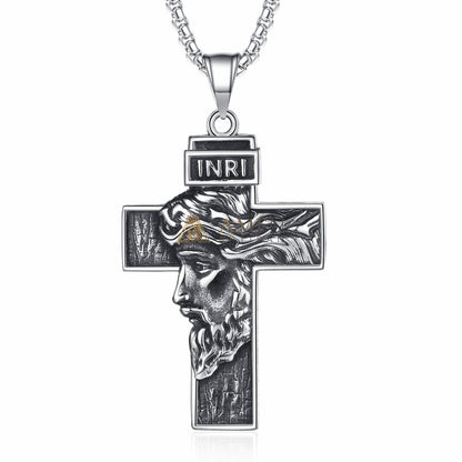 Jesus Cross Pendant Necklace Amen Artisan
