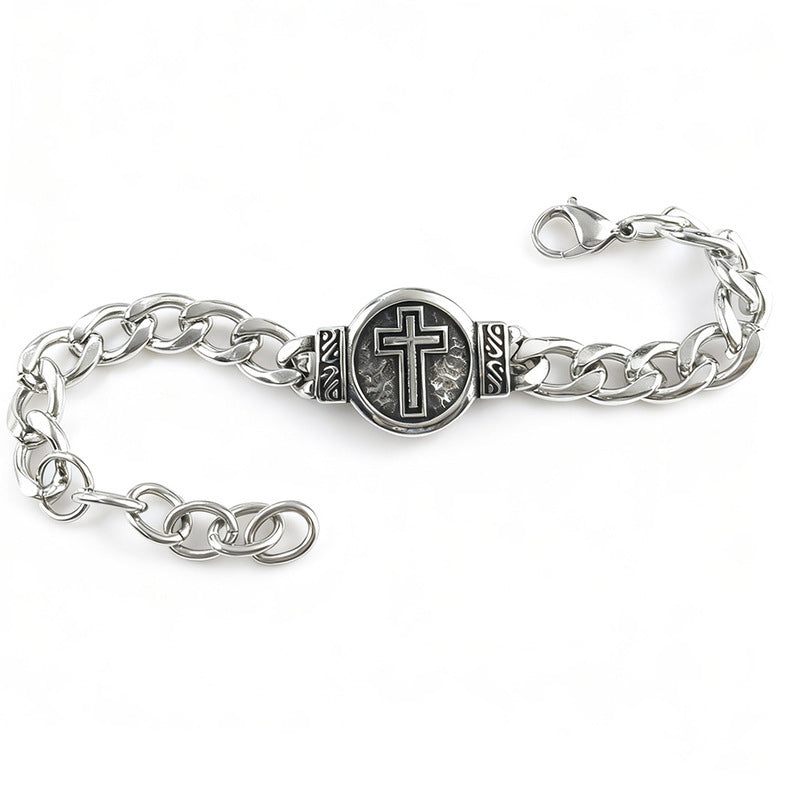 St. Benedict Medal Curb Chain Bracelet