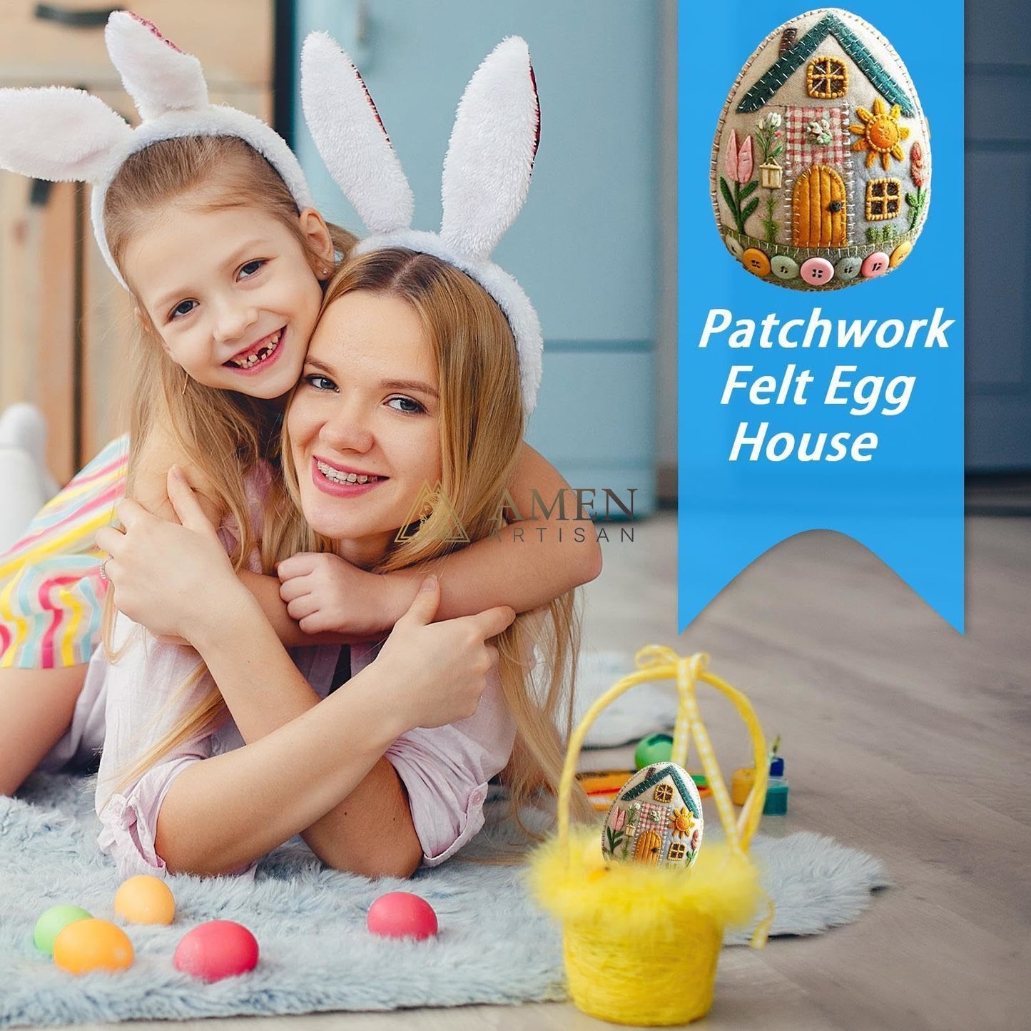 Easter Felt Egg Ornaments Amen Artisan