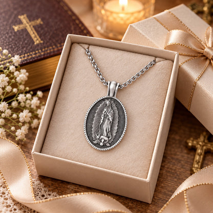 Our Lady of Guadalupe Medal Necklace