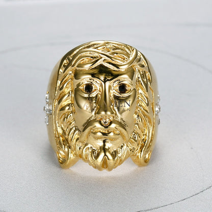 Zircon Jesus Crown of Thorns Ring Amen Artisan