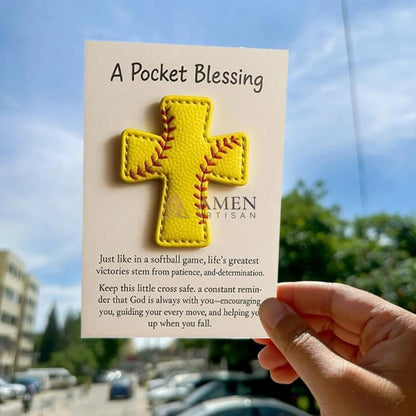 Handmade Leather Football Cross Sports Ornament