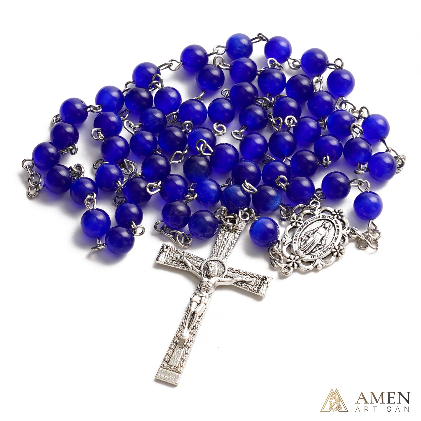 Blue Cat’s Eye  Rosary