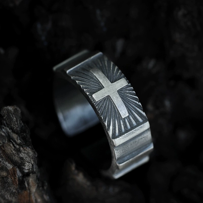 $0.99 Deal Joshua 1:9 Fearless Cross Ring