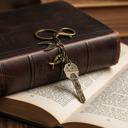 Remember Me Birthstone Saint Keychain Ornament