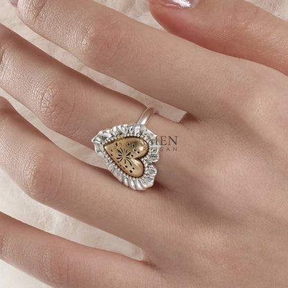 Sacred Heart Cutout Ring Amen Artisan
