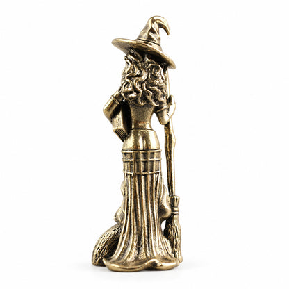 Handcrafted Solid Brass Guardian Angel Figurine - Protection, Peace & Blessing |  Amen Artisan