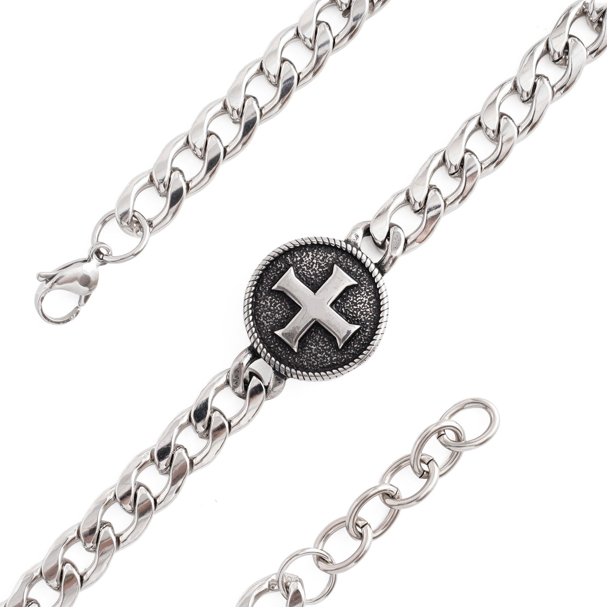 【DEAL TODAY】St. Benedict Medal Curb Chain Bracelet