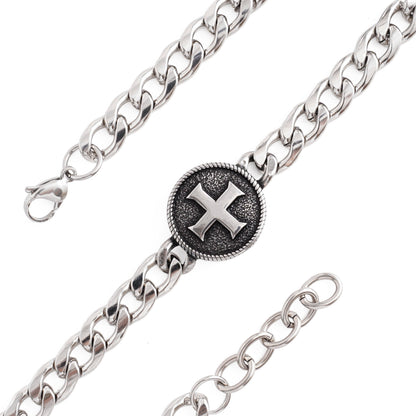 【DEAL TODAY】St. Benedict Medal Curb Chain Bracelet
