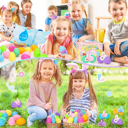 Prefilled Easter Eggs with Easter Eggs Bunny Hair Clip Gift Set Amen Artisan