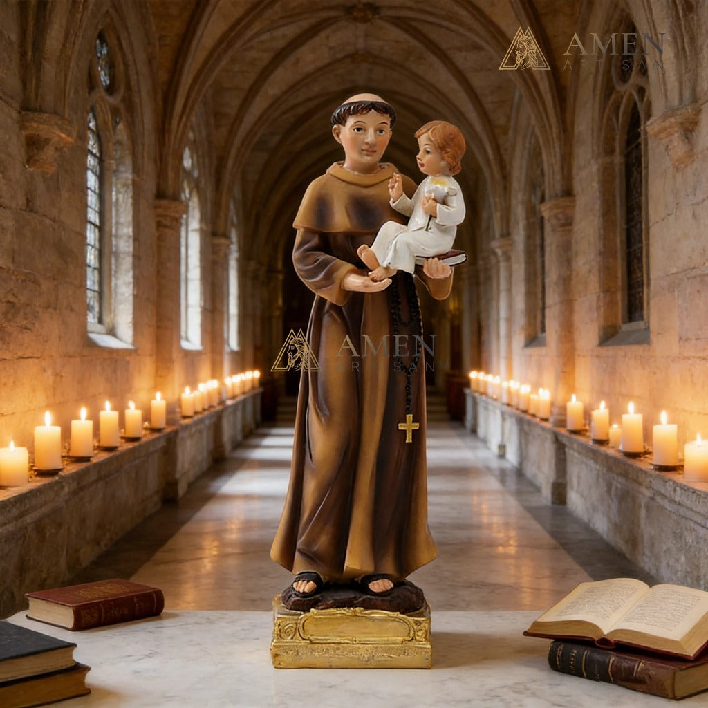 Saint Joseph and Child Statue Amen Artisan