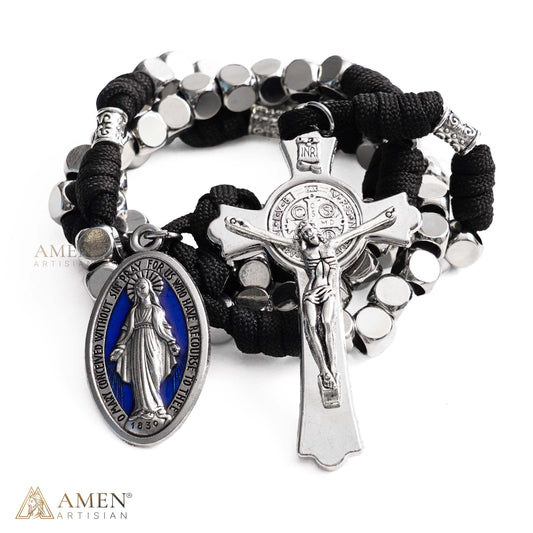 【LIMITED-TIME 50% OFF】St. Benedict Crucifix & Miraculous Medal Metal Bead Rosary
