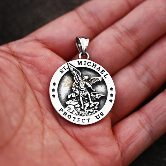 Saint Michael Pendant Necklace Amen Artisan