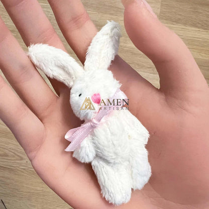 Cuddly Bunny Pocket Hug Charm Amen Artisan