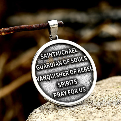 Saint Michael the Archangel Pendant Necklace Amen Artisan