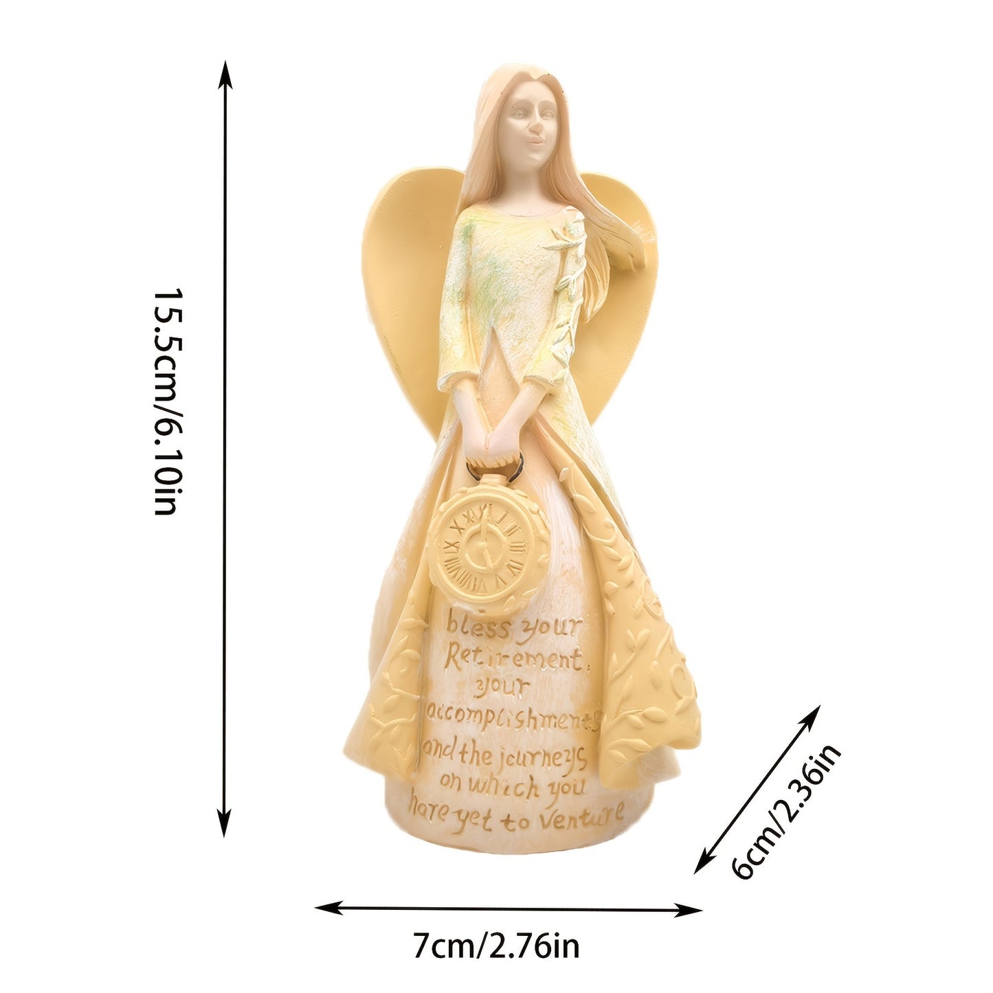 Angel Sculpture Ornament | Soothing Guardian Decor, Heartwarming Home Accent