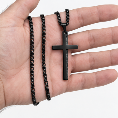 【DEAL TODAY】Philippians 4:13 Cross Necklace