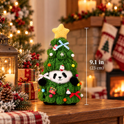 Panda Christmas Tree Plush Decoration