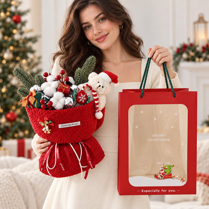 Christmas Teddy Bear Gift Bouquet