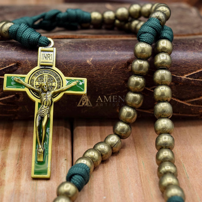 Rosario con crucifijo de paracord Amén Artesano