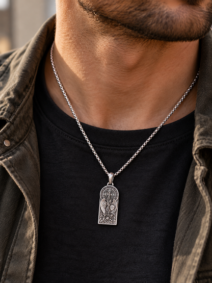 【LIMITED-TIME 50% OFF】St. Michael & St. Benedict Medal Necklace