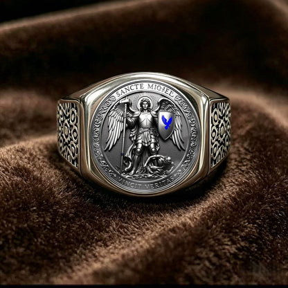 St. Michael the Archangel Signet Ring | Amen Artisan