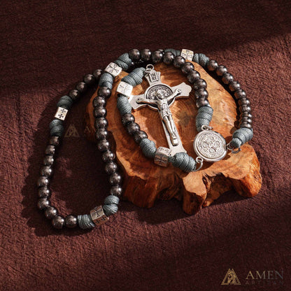 【Limited-Time 50% Off】Heavy Brass Saint Benedict Rosary – Built for Strength & Weight (~5oz)