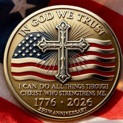 In God We Trust 250th Anniversary Commemorative Coin Amen Artisan