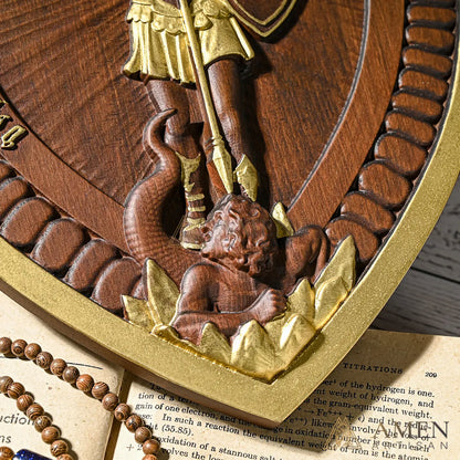 St Michael Wood Carving