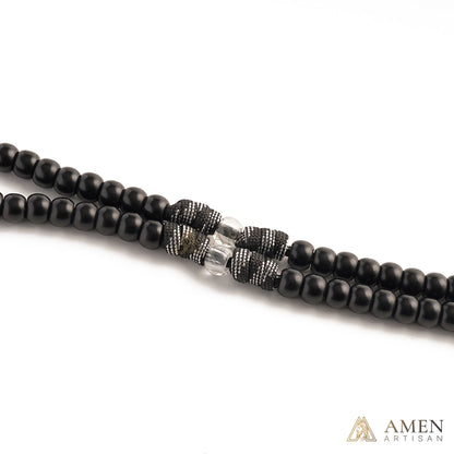 【Deal Today】Tactical Paracord Rosary — Matte Black Beads, Military-Grade Strength, Warrior’s Faith