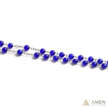 Blue Cat’s Eye  Rosary