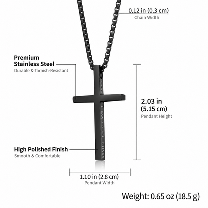 【DEAL TODAY】Philippians 4:13 Cross Necklace