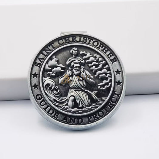 Saint Christopher Car Visor Clip