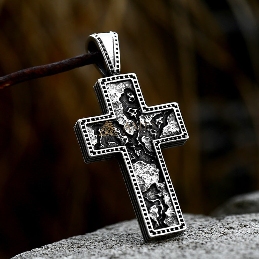 Calvary Cross Pendant Necklace Amen Artisan