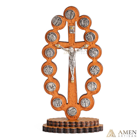 【DEAL TODAY】14 Stations of the Cross Standing Crucifix