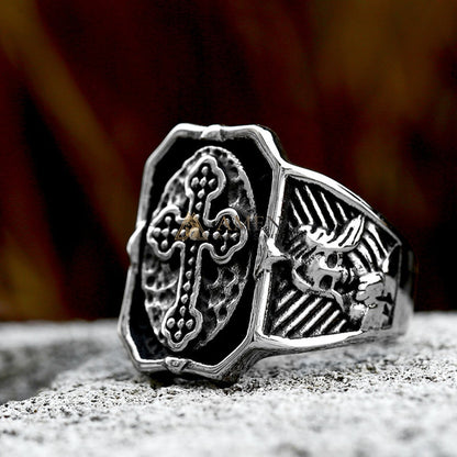 Cross Signet Ring Amen Artisan