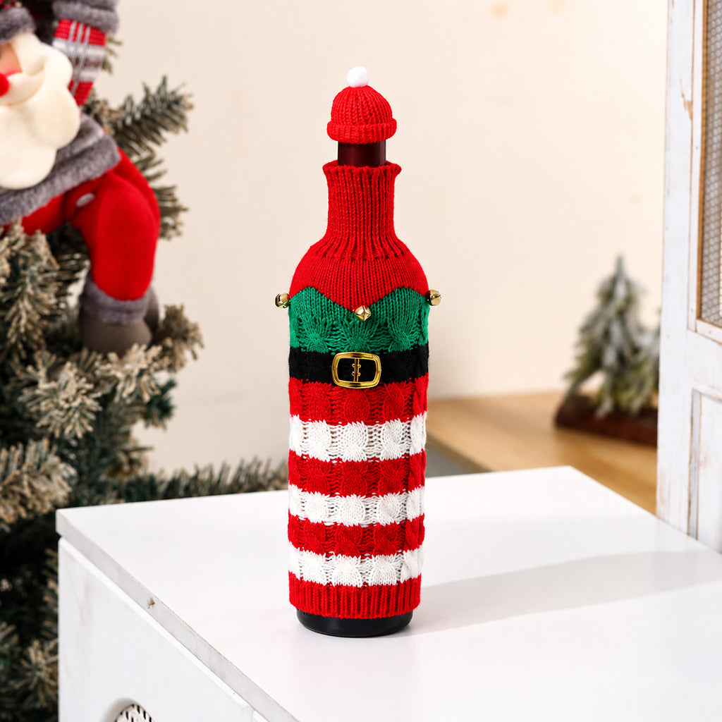 Santa Claus Christmas Bottle Cover