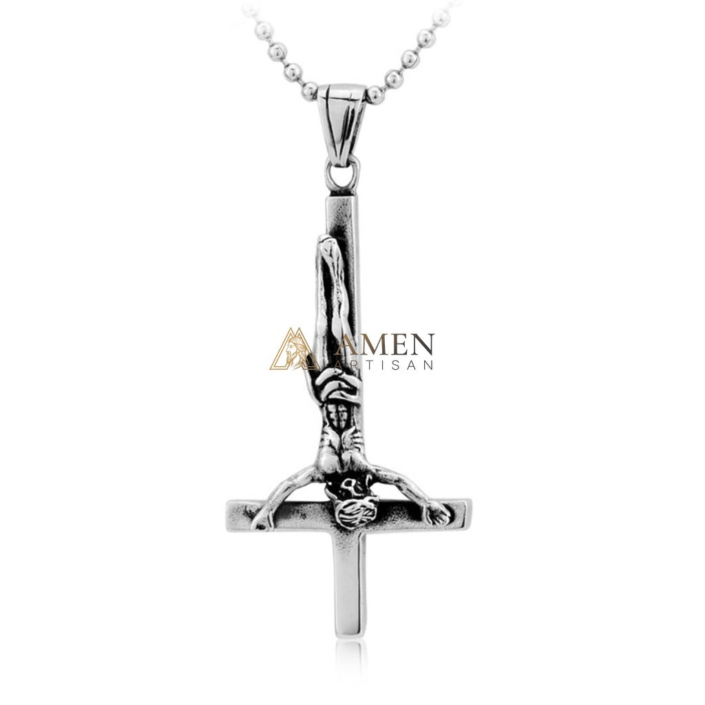 Crucifix Pendant Necklace Amen Artisan