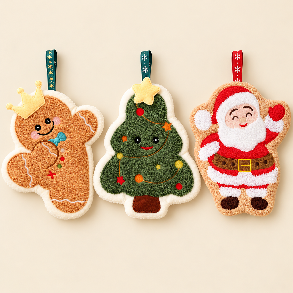 【DEAL TODAY】Gingerbread Christmas Hanging Hand Towel