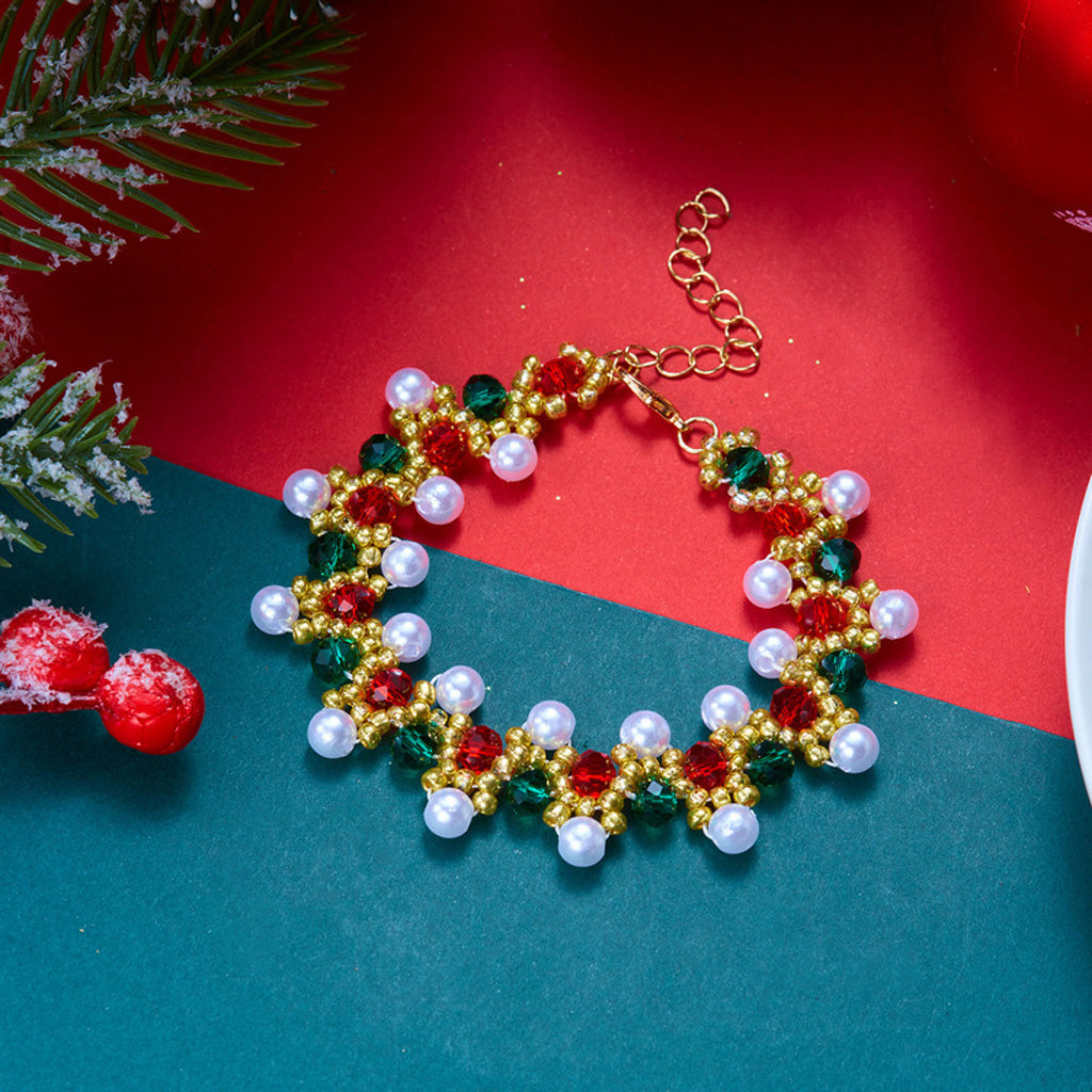 Christmas Beaded Bracelet