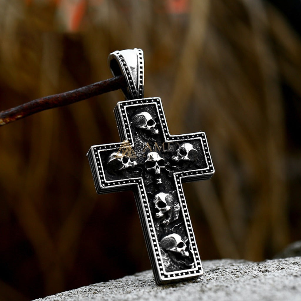 Calvary Cross Pendant Necklace Amen Artisan
